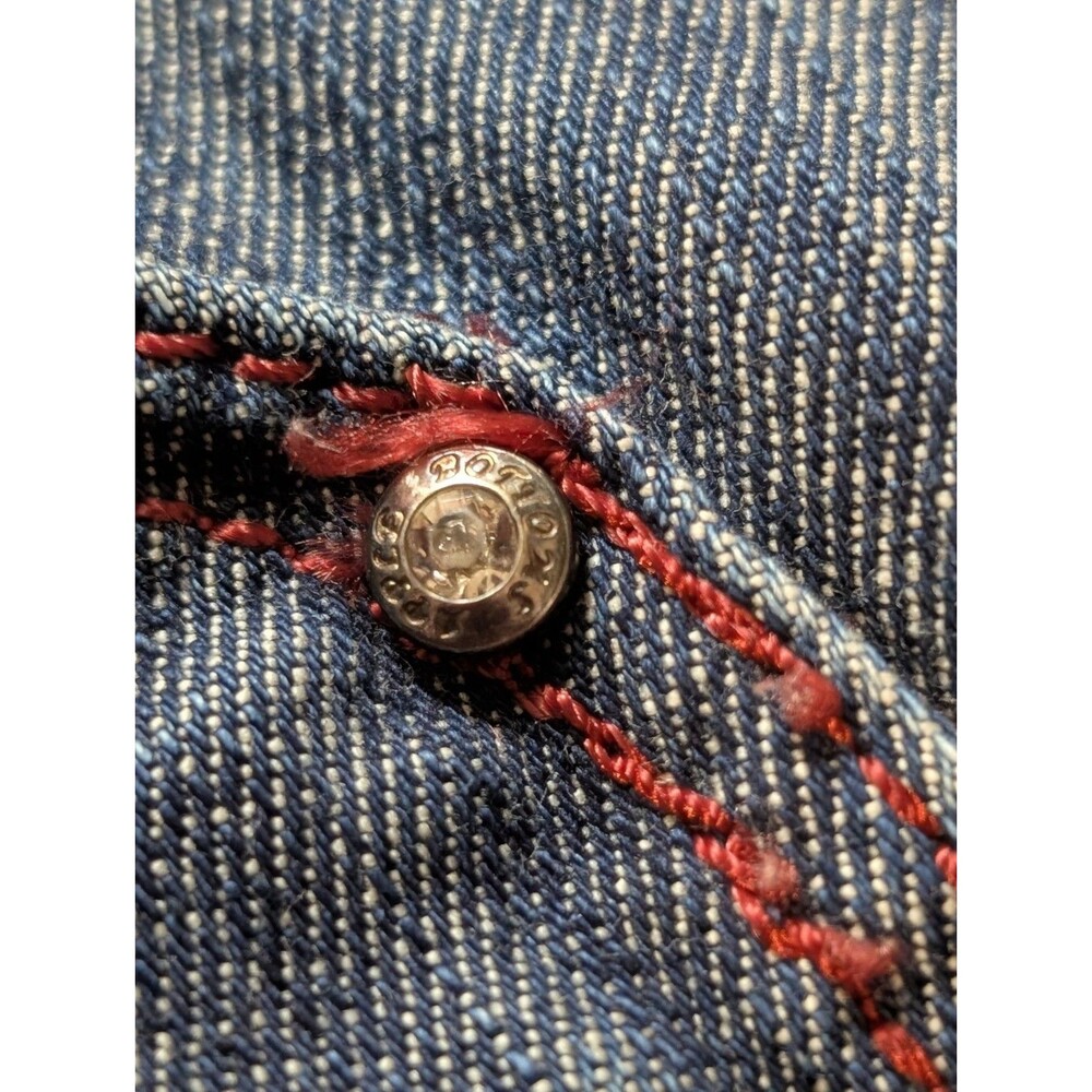 Vintage Y2K Apple Bottoms Jeans Womens 9/10 Low Rise Bootcut Embroidered Pockets - Picture 15 of 16
